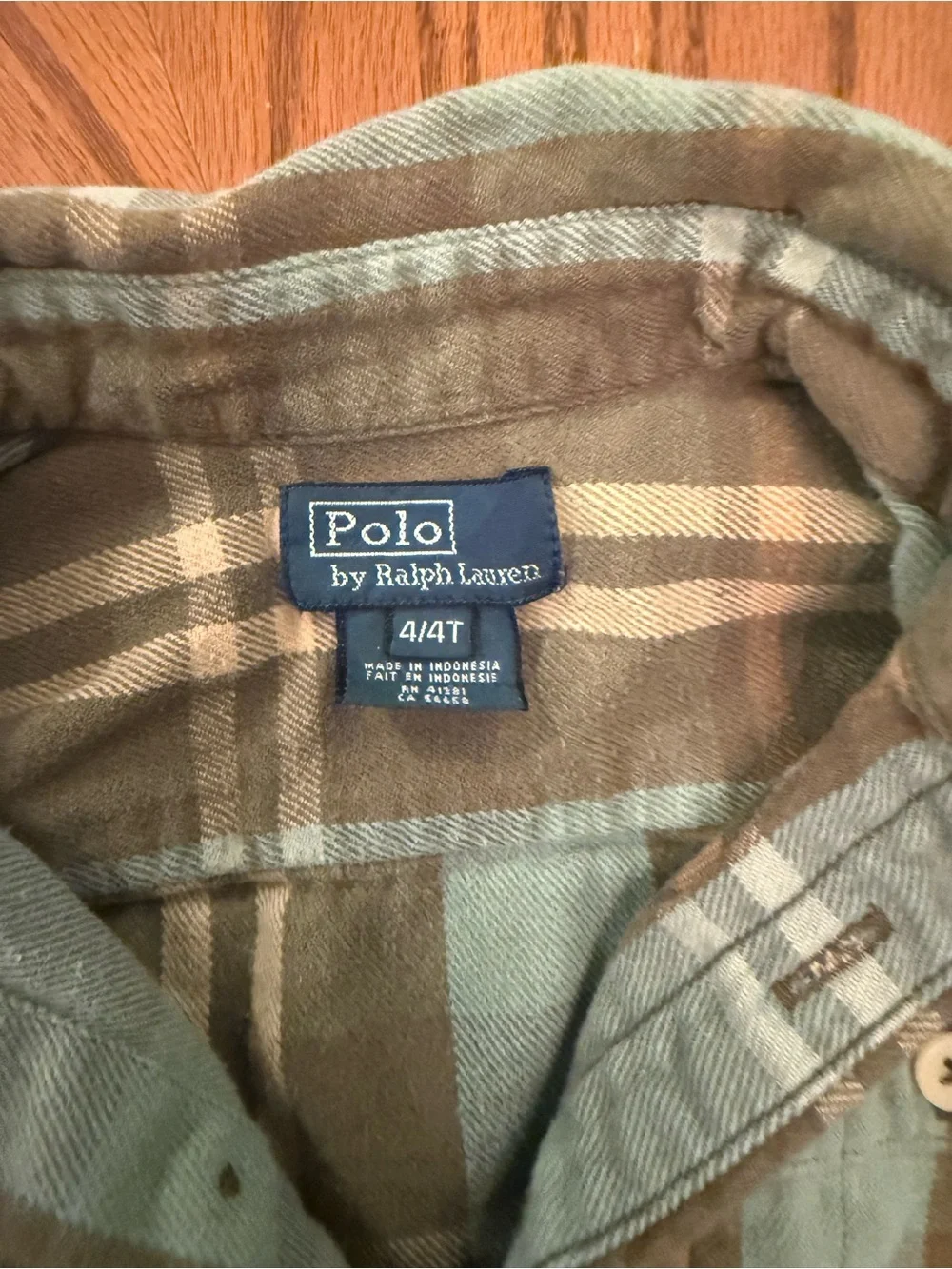 Polo by Ralph Lauren Toddler Plaid Button-Down Shirt in Brown & Light Blue